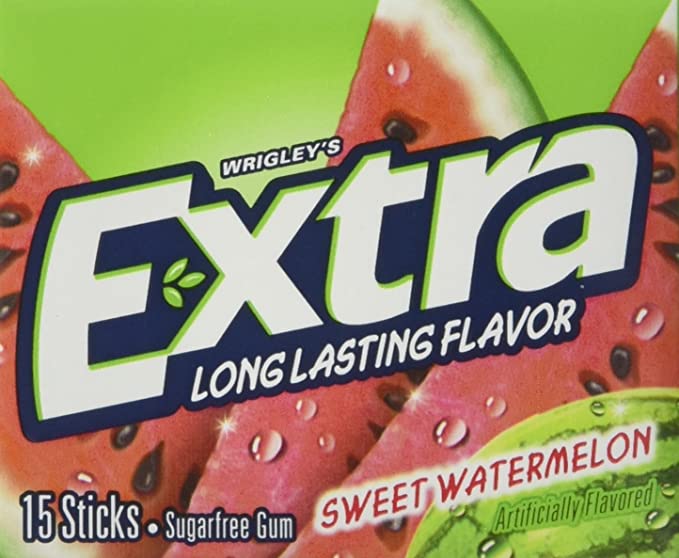 Extra Sweet Watermelon 15 Sticks - Tom's Confectionery Warehouse