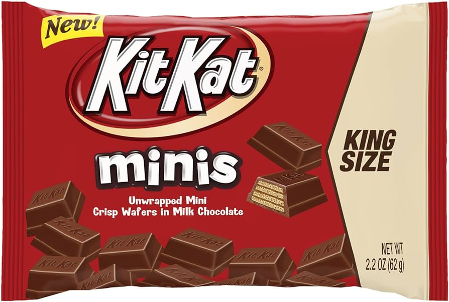 Hershey King Size Kit Kat Mini's 2.2oz Tom's Confectionery Warehouse