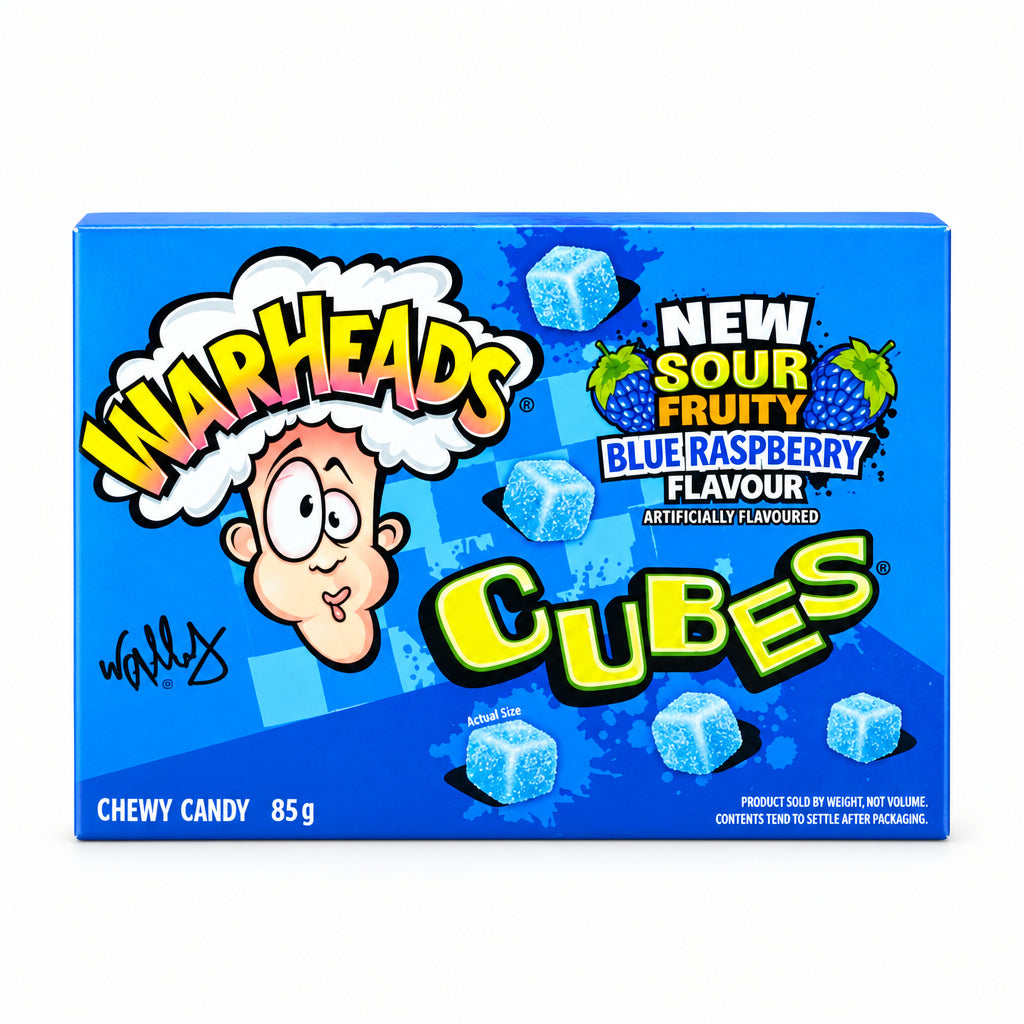 Warheads Blue Raspberry Cubes Movie 85g