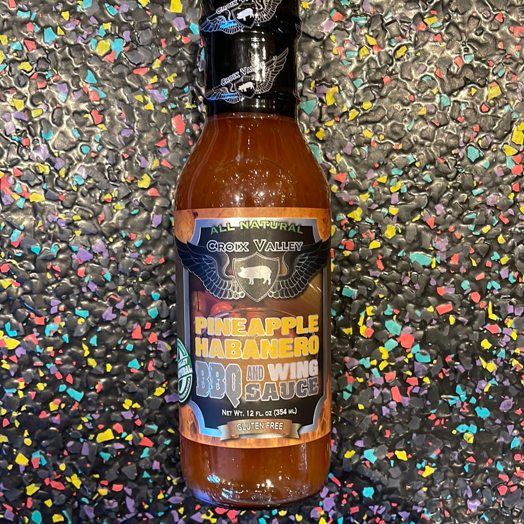 Croix Valley Pineapple Habanero BBQ & wing sauce Tom's