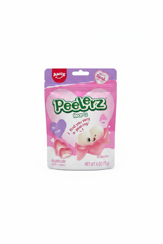 Us Amos Peelerz Hearts Raspberry 170g