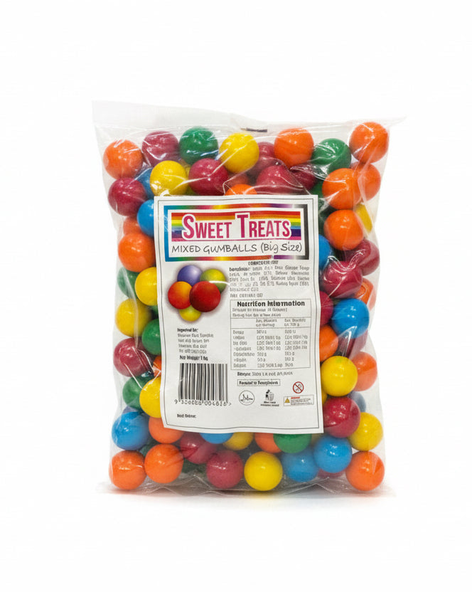 Sweet Treats Mixed Gumballs (Big Size) 1kg