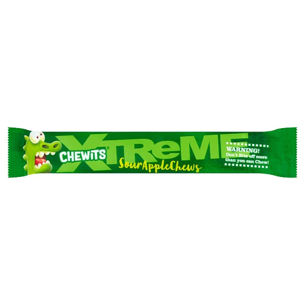 CHEWITS EXTREMELY SOUR APPLE 34G