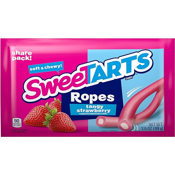 Chewy Rope Nestle King Size Sweetarts Chewy Ropes Tangy Strawberry – Tom's ...