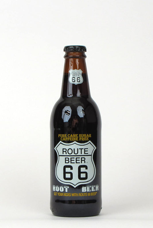Route 66 Sodas Root Beer Bottle
