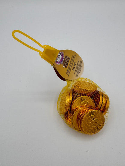 45g COIN CHOCOLATE-GOLDEN DOLLAR NETS