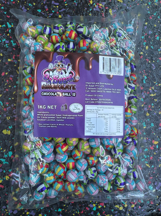 DR Sugar - Volleyball Chocolate Ball (ball 12) 1kg