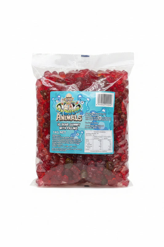 Dr Sugar 3D Bear Gummy With Filling 1kg