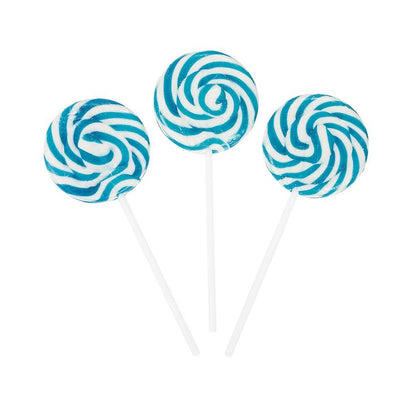 Sweet Treats Blueberry Swirly Pops 24pc - Tom's Confectionery Warehouse