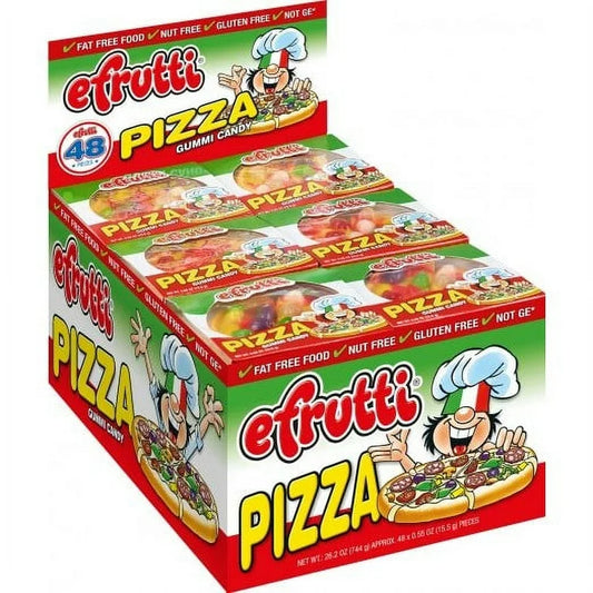 efrutti Individually Wrapped Gummi Pizza 0.55oz