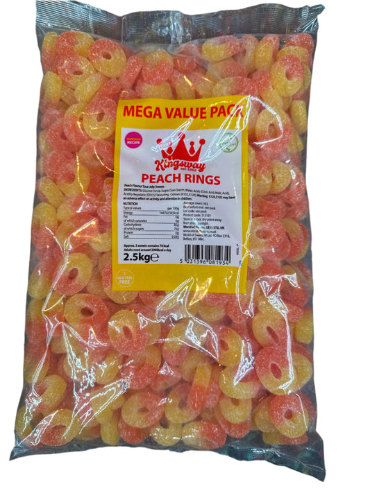 Kingsway Peach Rings 2.5kg