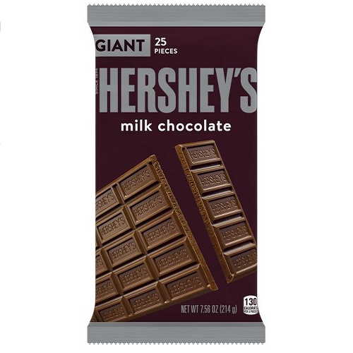 Hershey's Milk Chocolate Giant 25 Pieces 214g