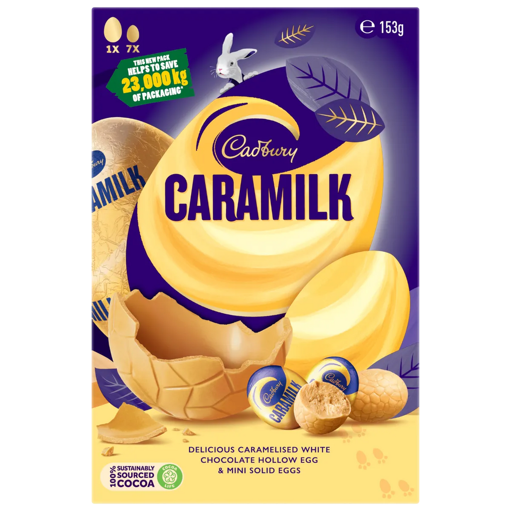 153g Cadbury Caramilk egg gift box