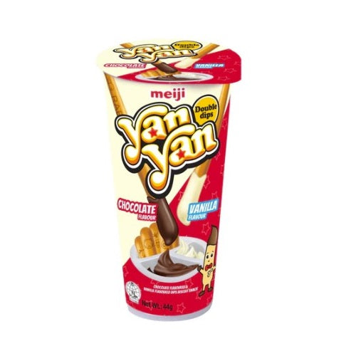 Meiji Yan Yan Biscuit Chocolate and Vanilla cream 44g