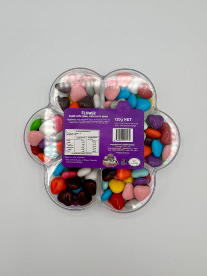120g CHOCOLATE BEANS BUTTON-FLOWER
