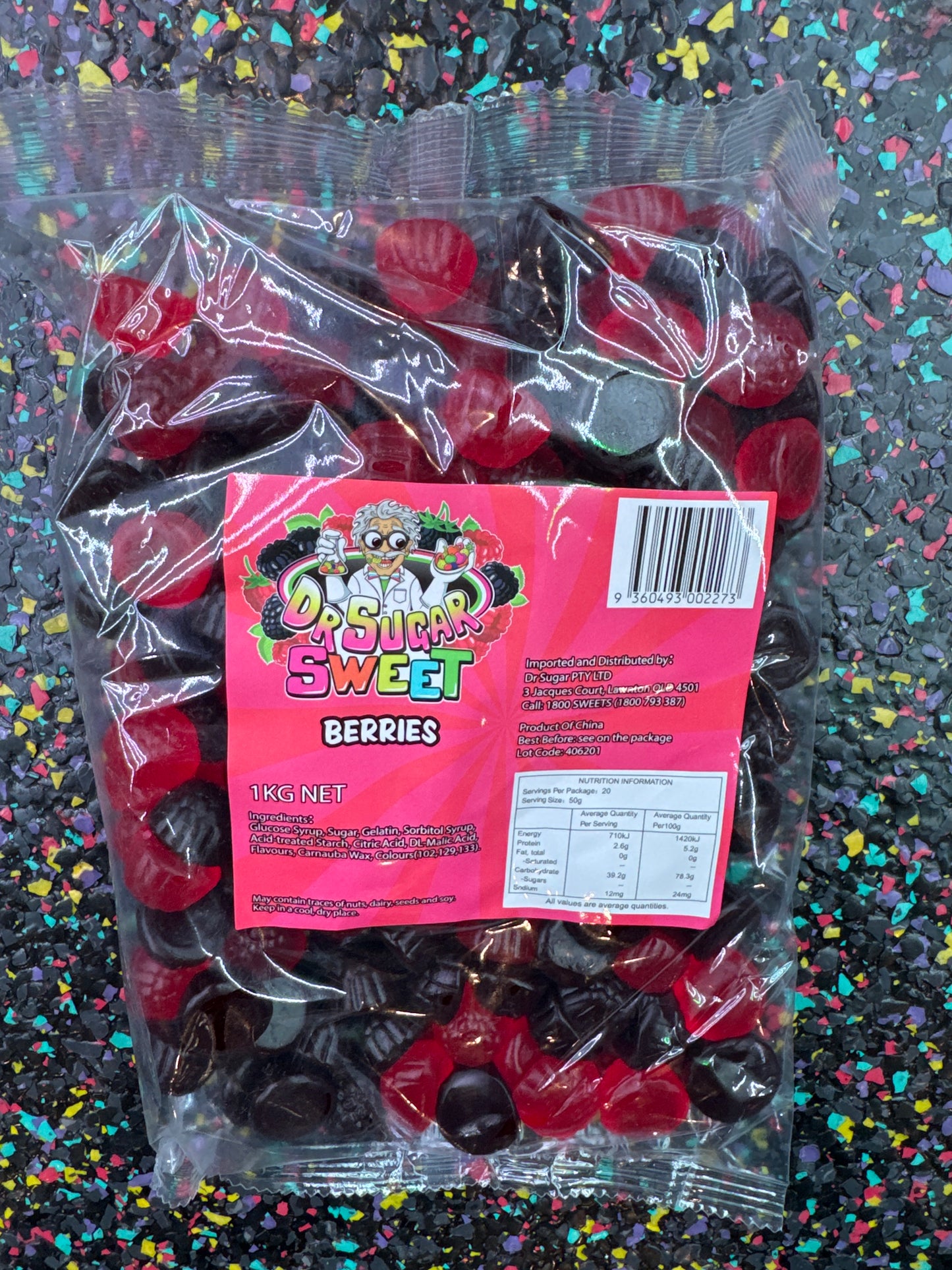 Dr. Sugar Red & Black Berries 1kg