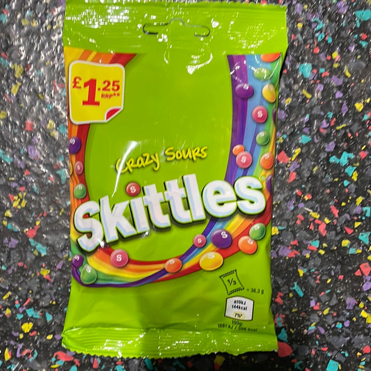 UK - Skittles crazy sours (109g)