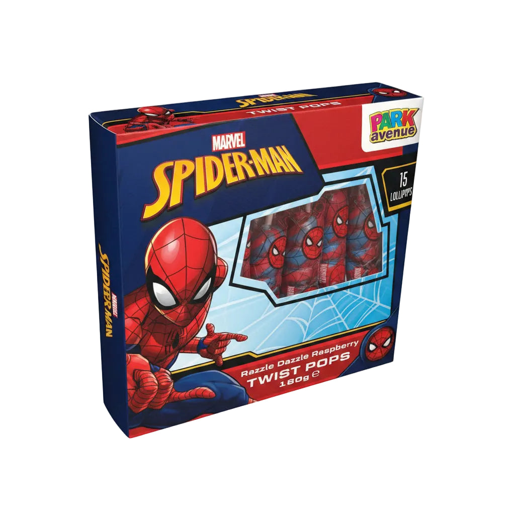 Spiderman Twist Pops 15ct 180g