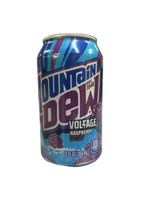 US Mountain Dew Voltage Raspberry 355ml - Tom's Confectionery Warehouse