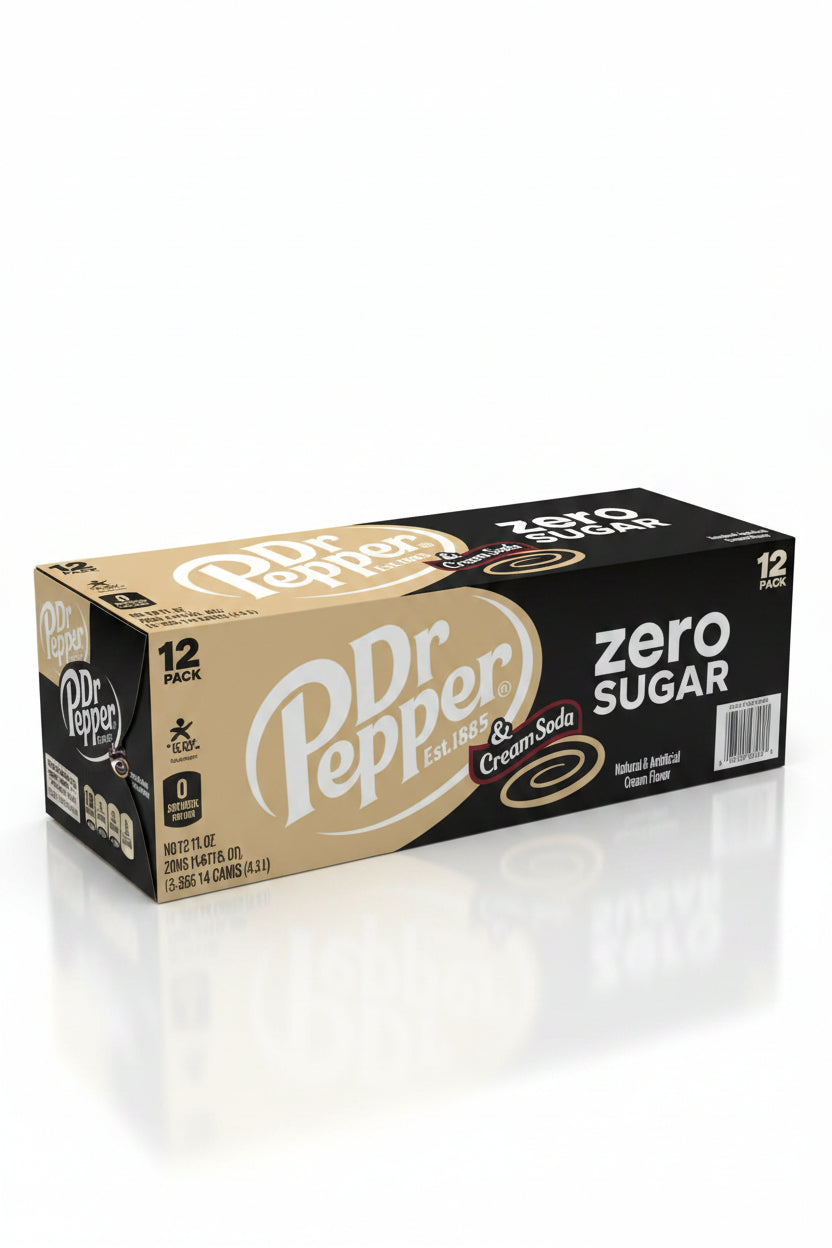 US Dr Pepper Cream Soda Zero 355ml