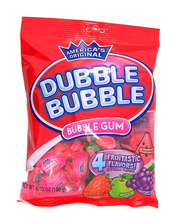 Dubble Bubble Wrap 4 Fruit 180g