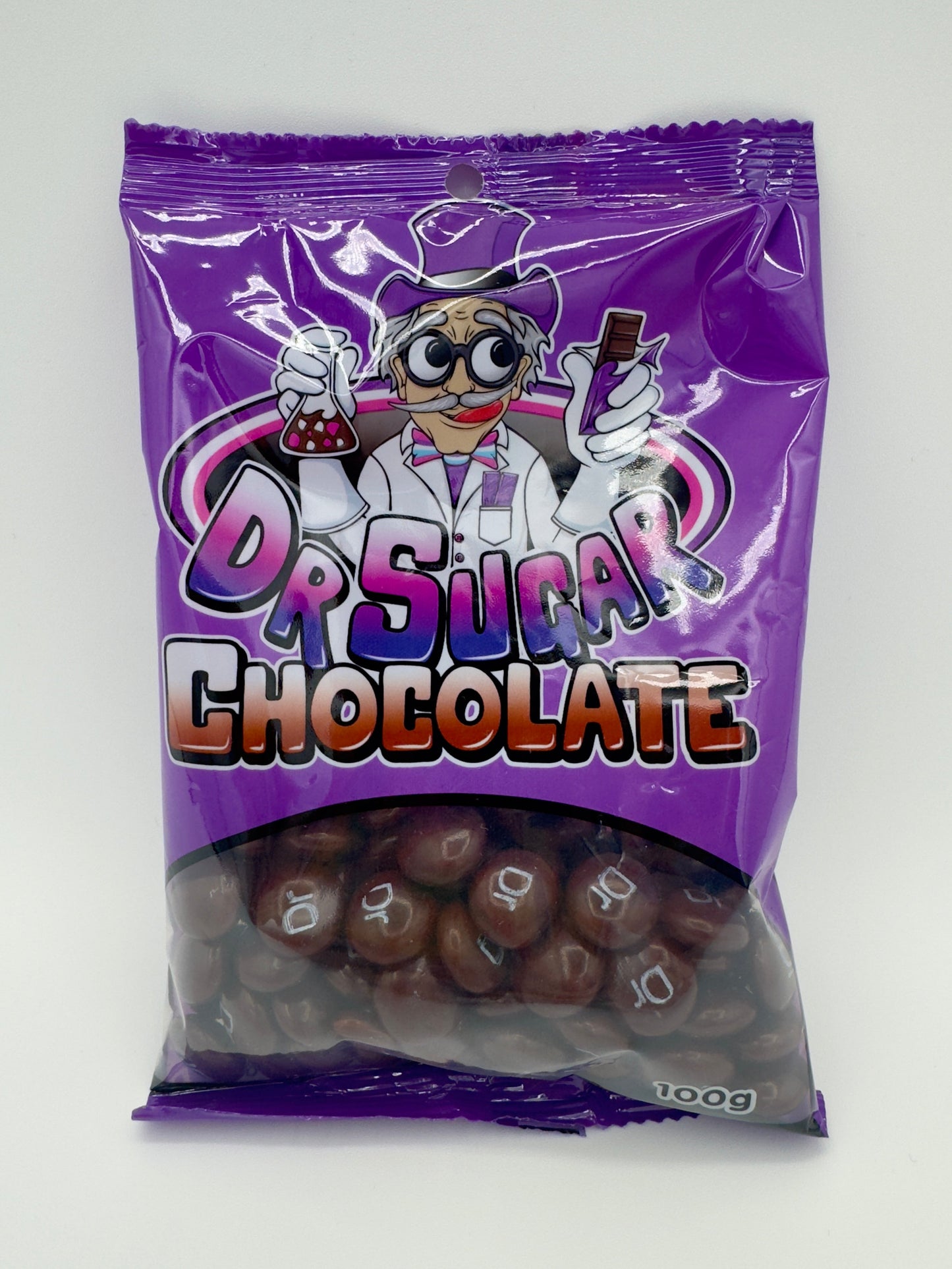 Dr Sugar 100g Brown Chocolate Beans Buttons