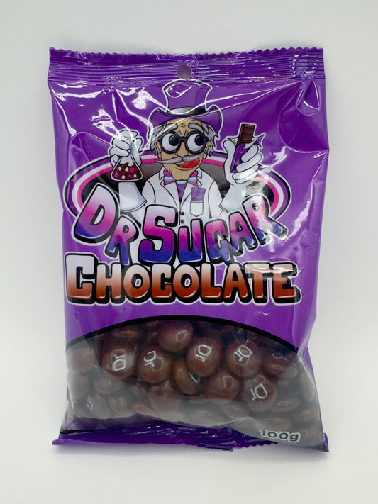Dr Sugar 100g Brown Chocolate Beans Buttons
