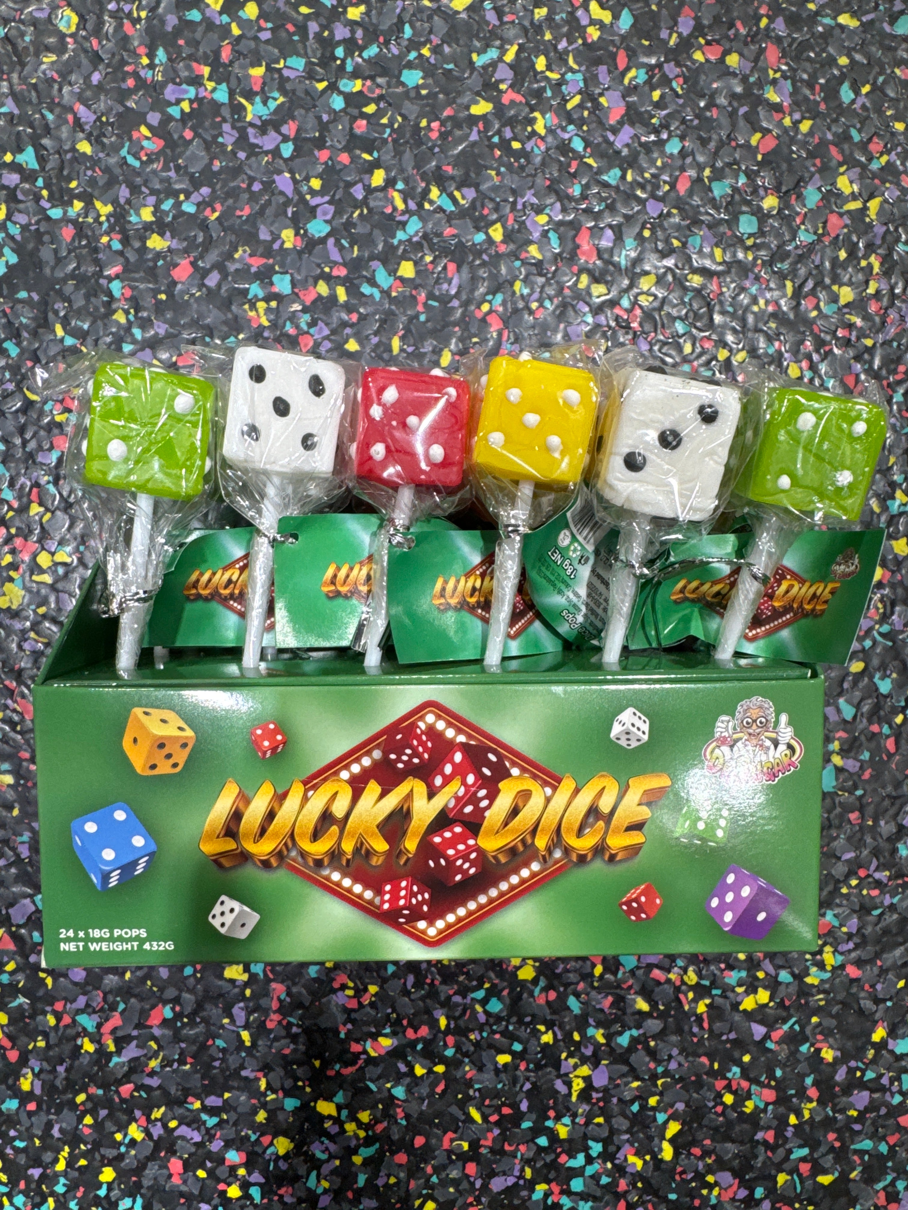 Pop Craps Dr Sugar - dice pop 18g – Tom's Confectionery Warehouse