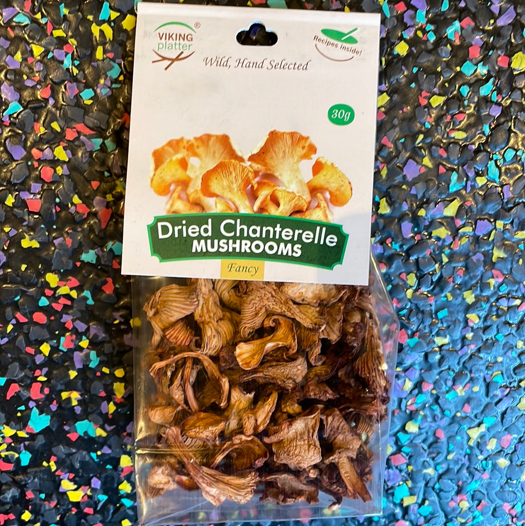 Dried Chanterelle Mushroom Mix (30g) – Tom's Confectionery Warehouse