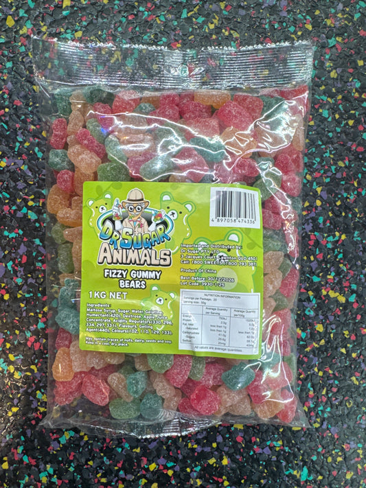 Tom's Sweets Fizzy Gummy Bears 1kg