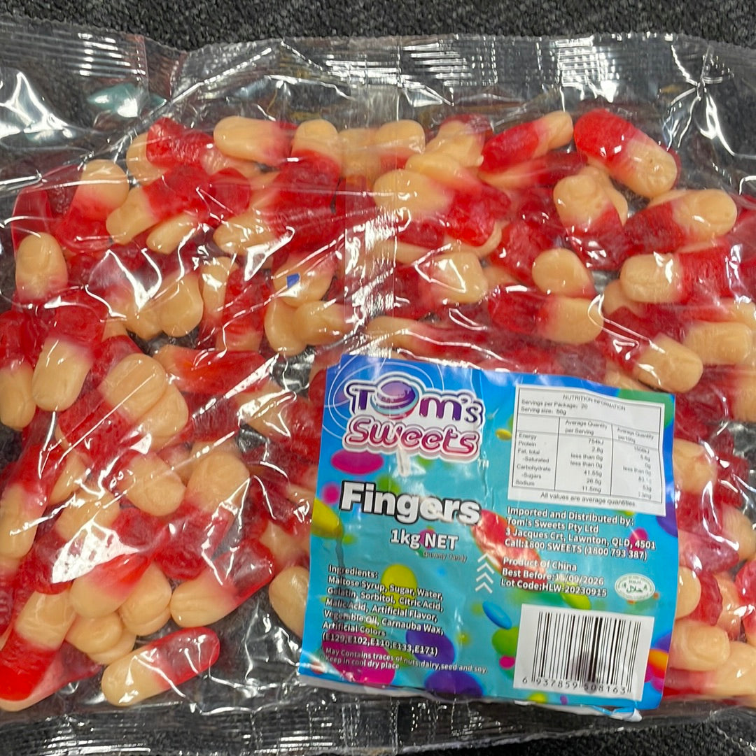 Assorted Finger Sweets Tom's Sweets Fingers 1kg – Tom's Confectionery Warehouse