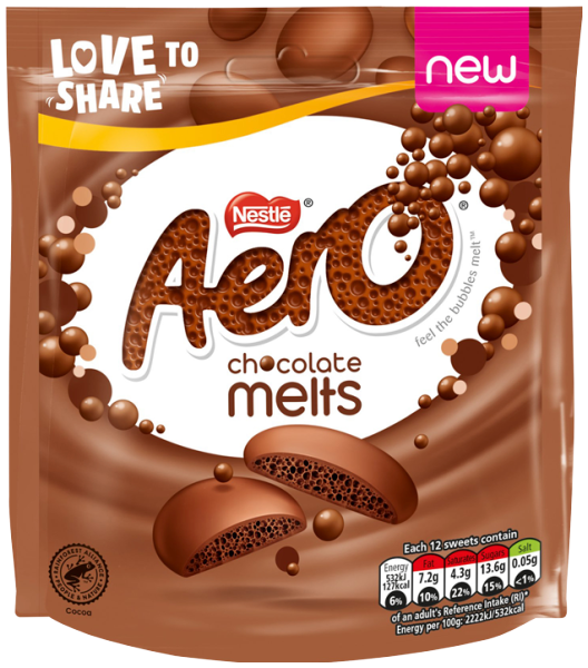 Aero Pouch Melts milk 92g
