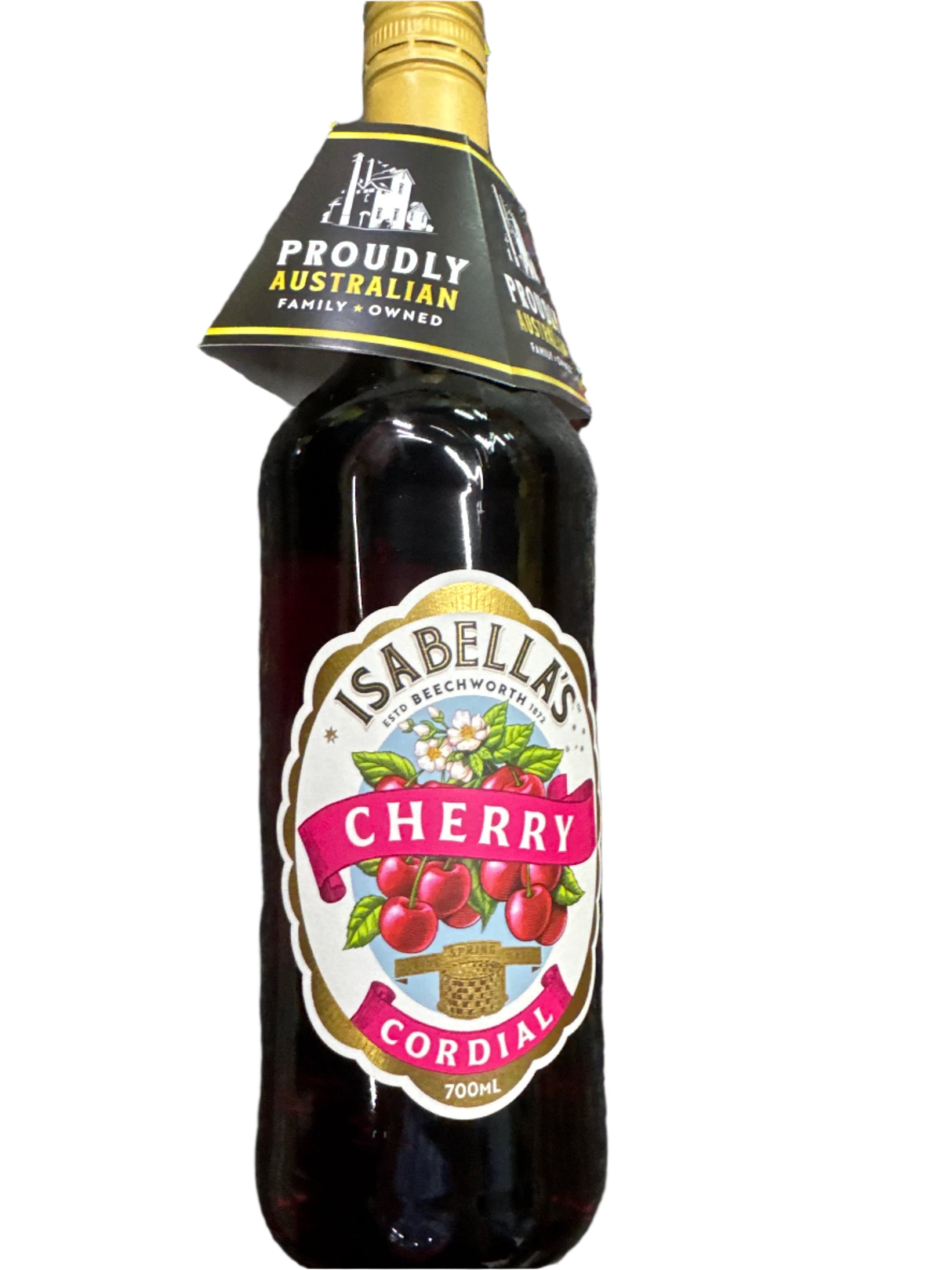 Isabella’s Cordial - Cherry 700ml - Tom's Confectionery Warehouse