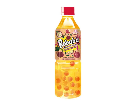 Bobaba Passion Fruit & Lichee Bubble Tea 500ml