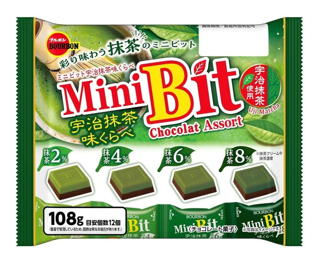 BOURBON Mini Bit Uji Matcha 108g