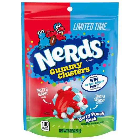 US Nerds Gummy Cluster Berry Rush & Grape 226g