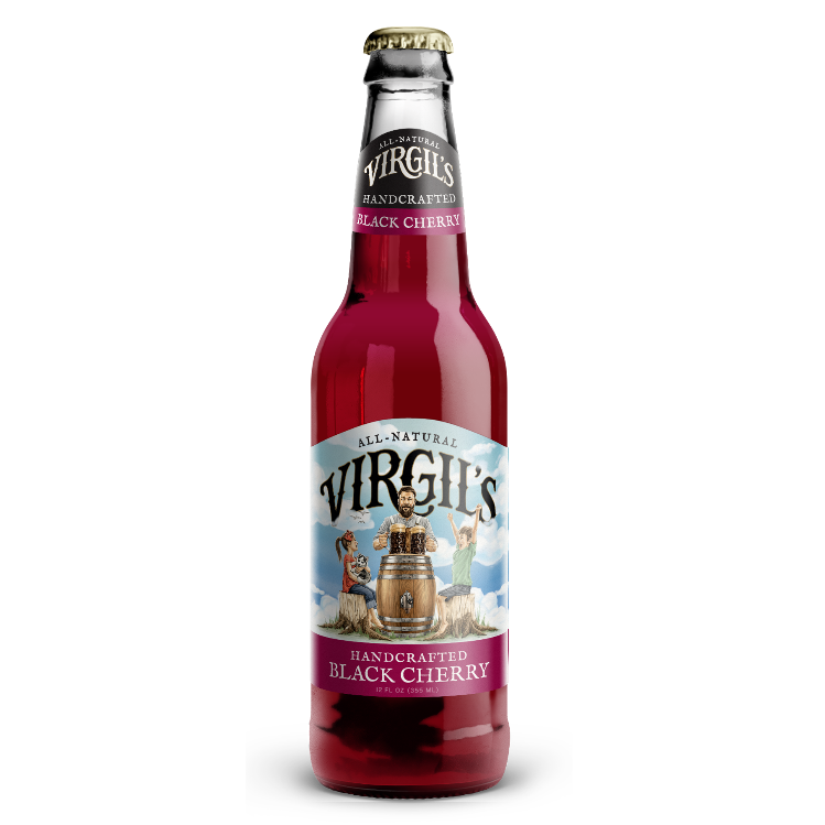 Virgils Black Cherry Soda Bottle 355ml