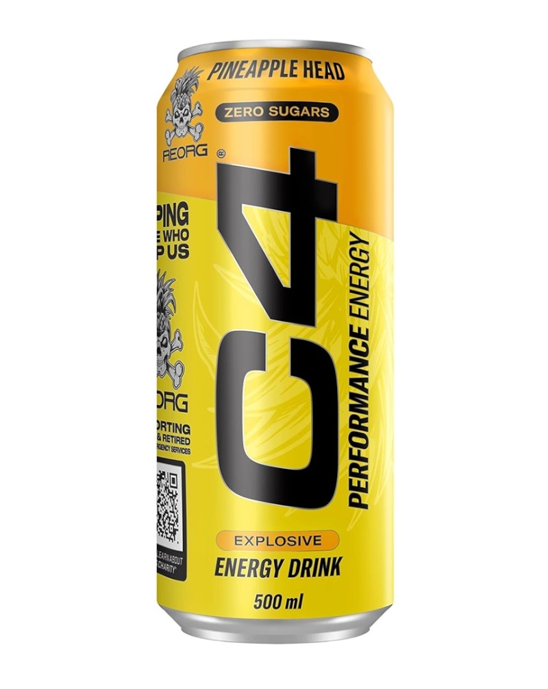C4 Energy Drink Pineapple Head Explosive 500ml