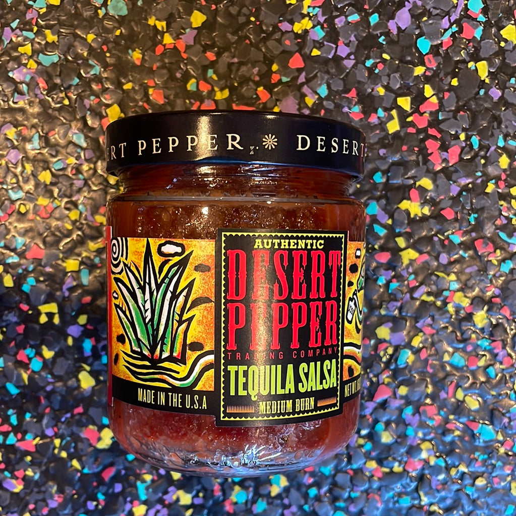 DESERT PEPPER Tequila Salsa 454g Tom's Confectionery Warehouse