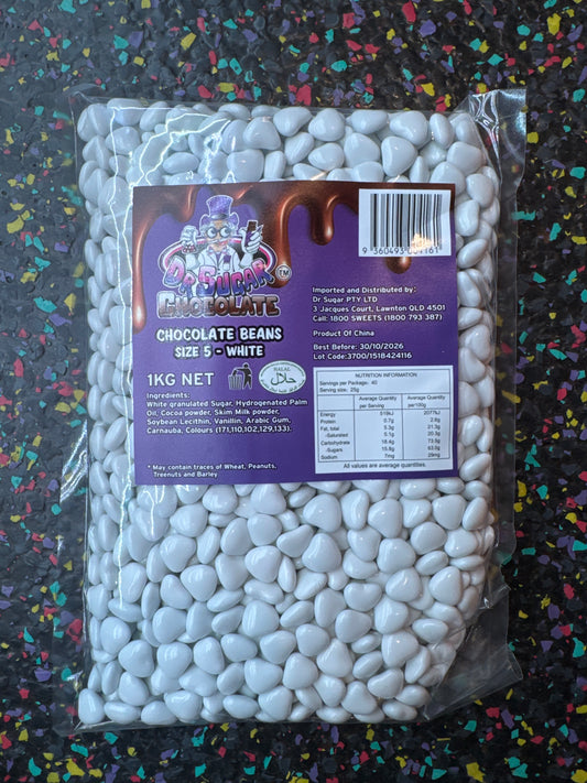 Dr Sugar White Chocolate Heart 1kg