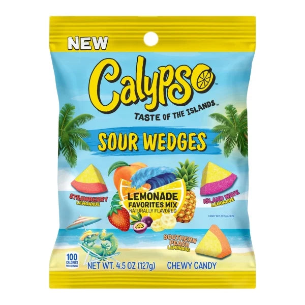 US Calypso Sour Wedges Lemonade 127g