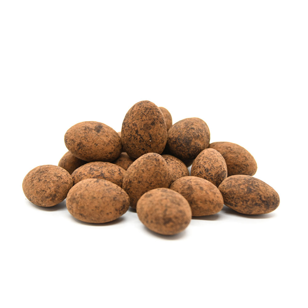 COCOA DUSTED DARK CHOCOLATE ALMONDS (7KG)