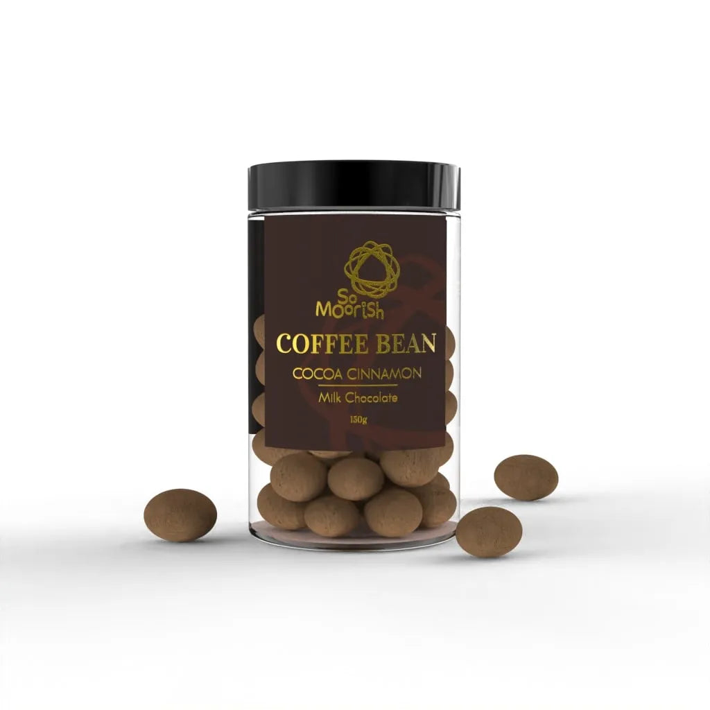 Cocoa Cinnamon Coffee Bean Milk Chocolate 150g Tom's Confectionery