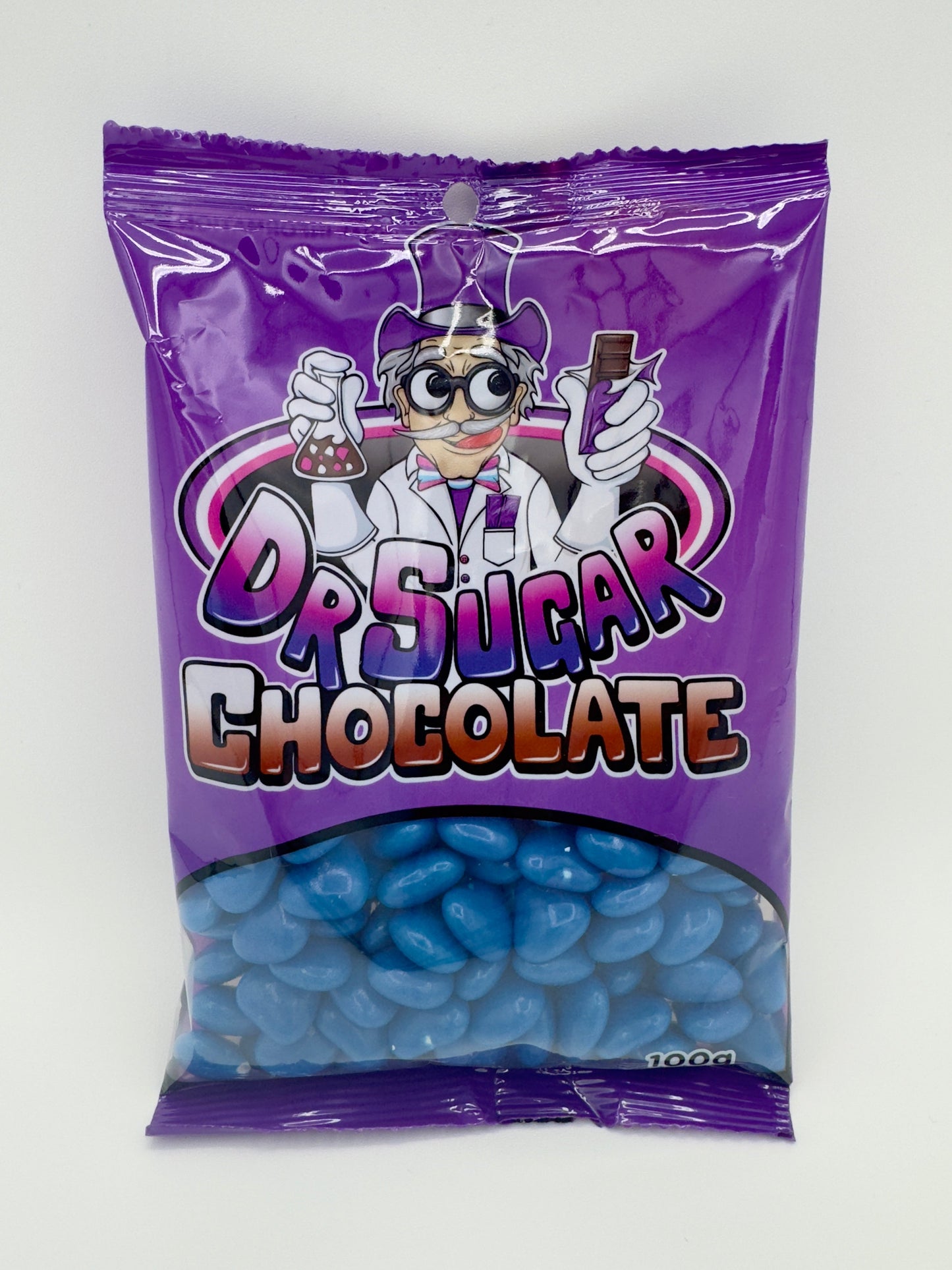 Dr Sugar 100g Dark Blue Chocolate Heart Beans
