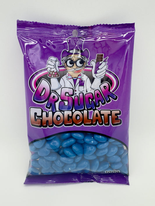 Dr Sugar 100g Dark Blue Chocolate Heart Beans