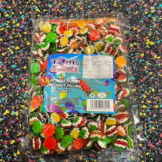 Tom’s Sweets 3D Cake Gummy Without Filling 1kg