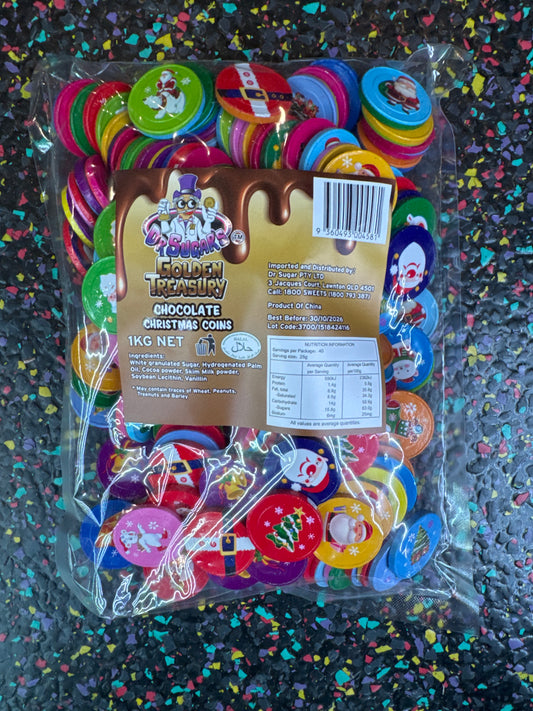 Dr Sugar - Christmas Chocolate Coin 1kg