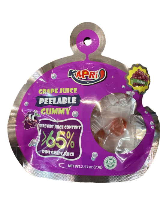 Kapri Peel Gummy Grape 73g