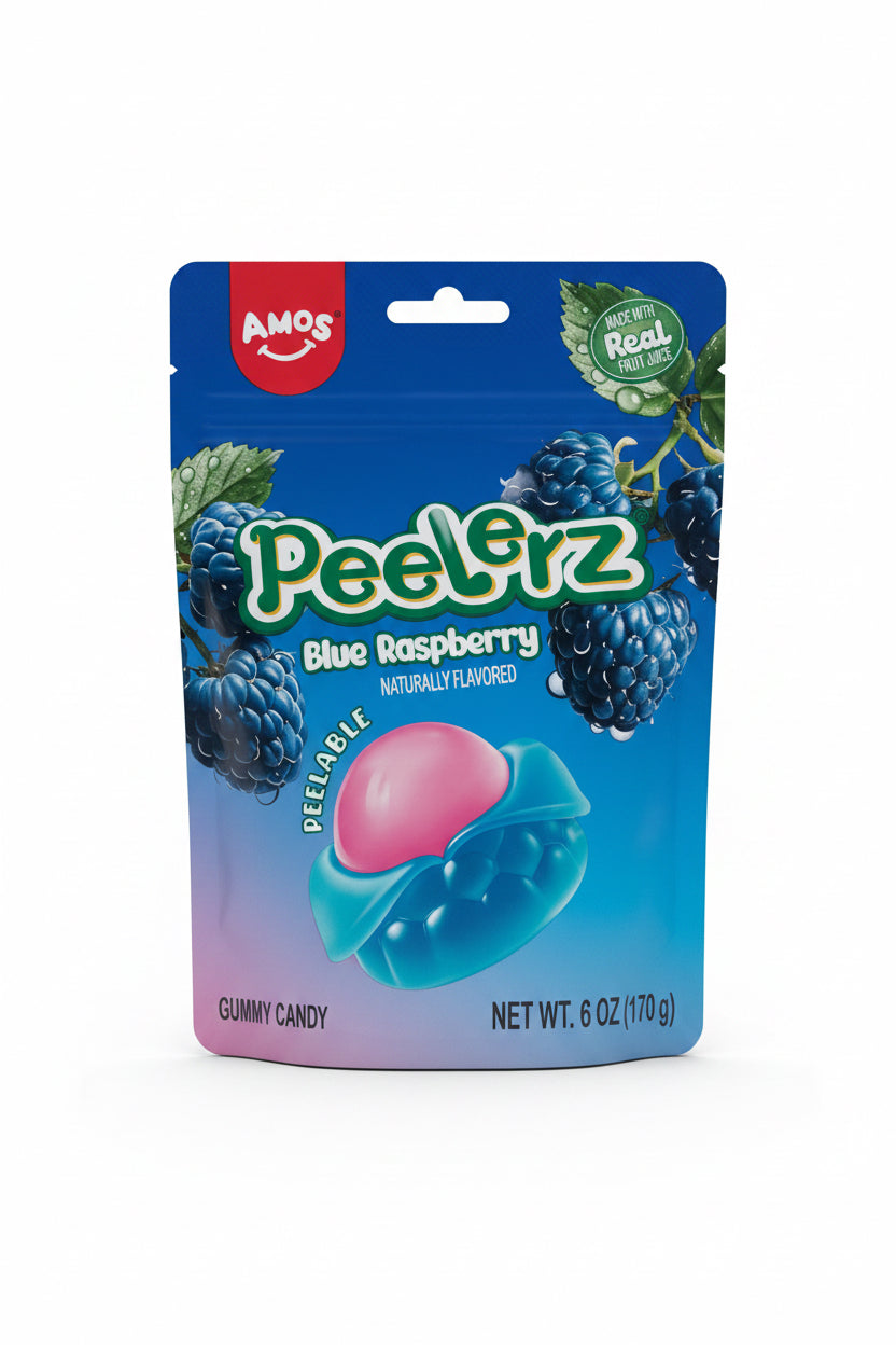 Amos Peel Gummy Blue Raspberry 170g