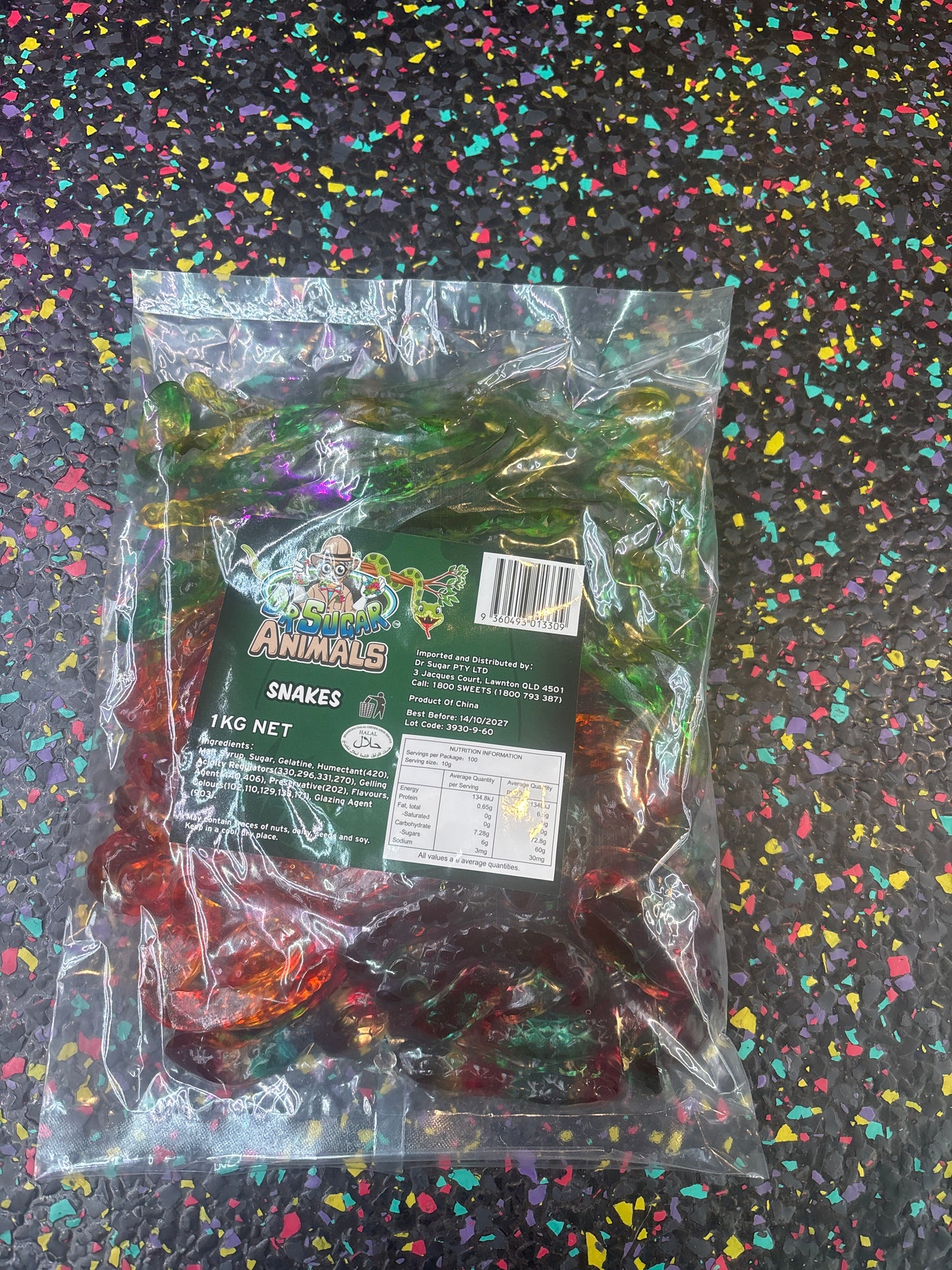 Dr Sugar - snake gummy 1kg